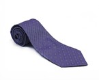 Purple Printed Silk Tie