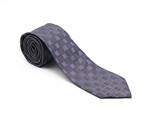 Purple Printed Silk Tie