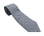 Grey/Light Grey Printed Silk Tie