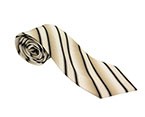 Beige/Black Twill Silk Tie