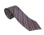 Brown/Purple Twill Silk Tie