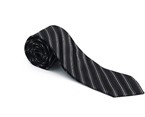 Dark Grey Twill Silk Tie