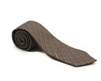 Light Brown Check Silk Tie
