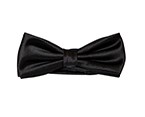 Black Satin Bowtie