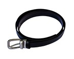 30mm width Gunmetal Buckle with Black Belt (46 inch)