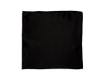 9" x 9" Black Silk Handkerchief