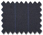 Summer Wool Navy with Blue Stripe