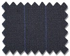 Summer Wool Navy with Blue Stripe