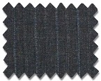 V.B. Summer Wool Charcoal with Blue Stripe