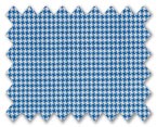 V.B. Summer Wool White with Blue Houndstooth