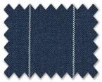 V.B. Super 120's Wool Dark Blue with White Stripe