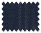 V.B. Super 120's Wool Dark Blue with Light Blue Stripe