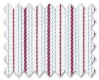 Zegna Timeless 100% Cotton White with Red/Blue Stripe