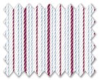 Zegna Timeless 100% Cotton White with Red/Blue Stripe