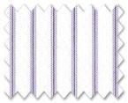 Zegna 100% Cotton White with Purple Dobby Stripe