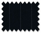 Medium Wool Navy with Light Blue Stripe