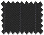 Loro Piana 130's Wool Black Stripe