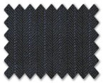 Loro Piana 130'S Wool Dark Blue with Light Blue Stripe