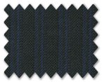 Loro Piana 130'S Wool Dark Blue Stripe