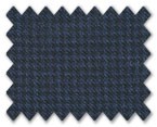 Loro Piana 130'S Wool Dark Blue Houndstooth