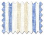 Linen Light Beige/Blue/Cream Stripe