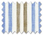 Linen Brown/Blue/Cream Stripe