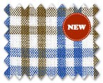 Linen Blue/Brown Check