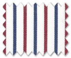 100% Cotton Dark Blue/Red Stripe