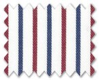 100% Cotton Dark Blue/Red Stripe