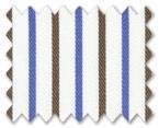 100% Cotton Blue/Brown Stripe