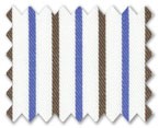 100% Cotton Blue/Brown Stripe