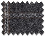 Marzoni Cashmere Wool Dark Grey with White/Brown Check