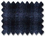 Marzoni Cashmere Wool Navy with Light Blue Check