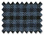 Marzoni Silk Cashmere Dark Blue with Blue Check