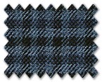 Marzoni Silk Cashmere Dark Blue with Blue Check